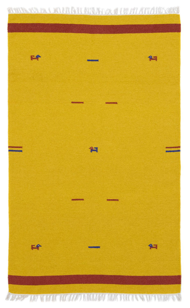 Kelim Rug - Trendy - 180 x 120 cm - yellow