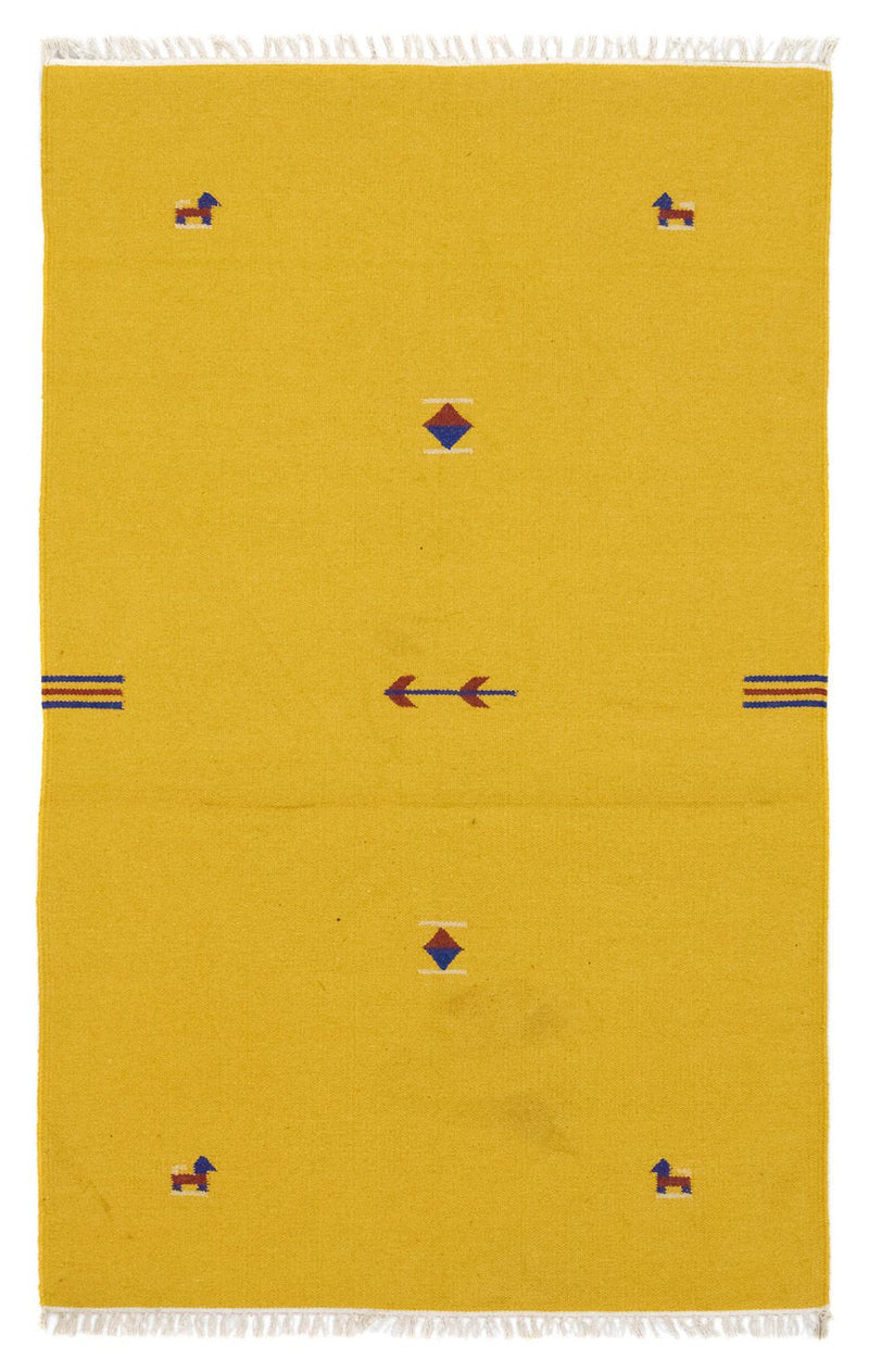 Kelim Rug - Trendy - 180 x 120 cm - yellow
