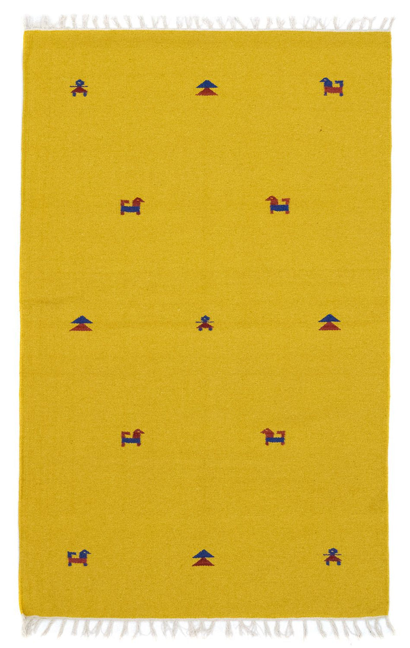 Kelim Rug - Trendy - 180 x 120 cm - yellow