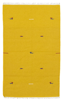 Kelim Rug - Trendy - 180 x 120 cm - yellow