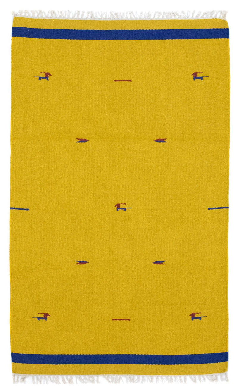 Kelim Rug - Trendy - 180 x 120 cm - yellow