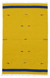 Modern Kilim Rug 120x180cm - Wool Rug - Rectangle / Yellow / 120 x 180 cm Rectangle