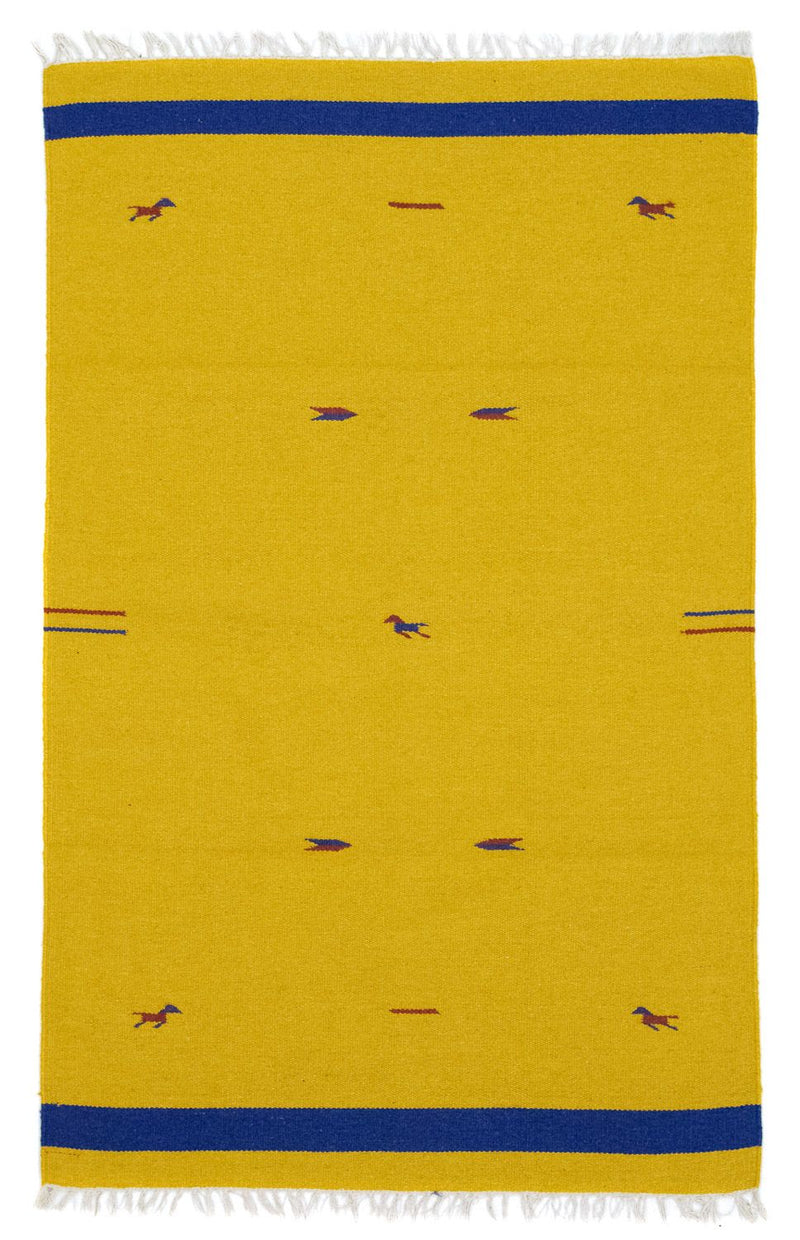 Kelim Rug - Trendy - 180 x 120 cm - yellow