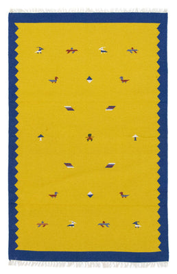 Kelim Rug - Trendy - 180 x 120 cm - yellow