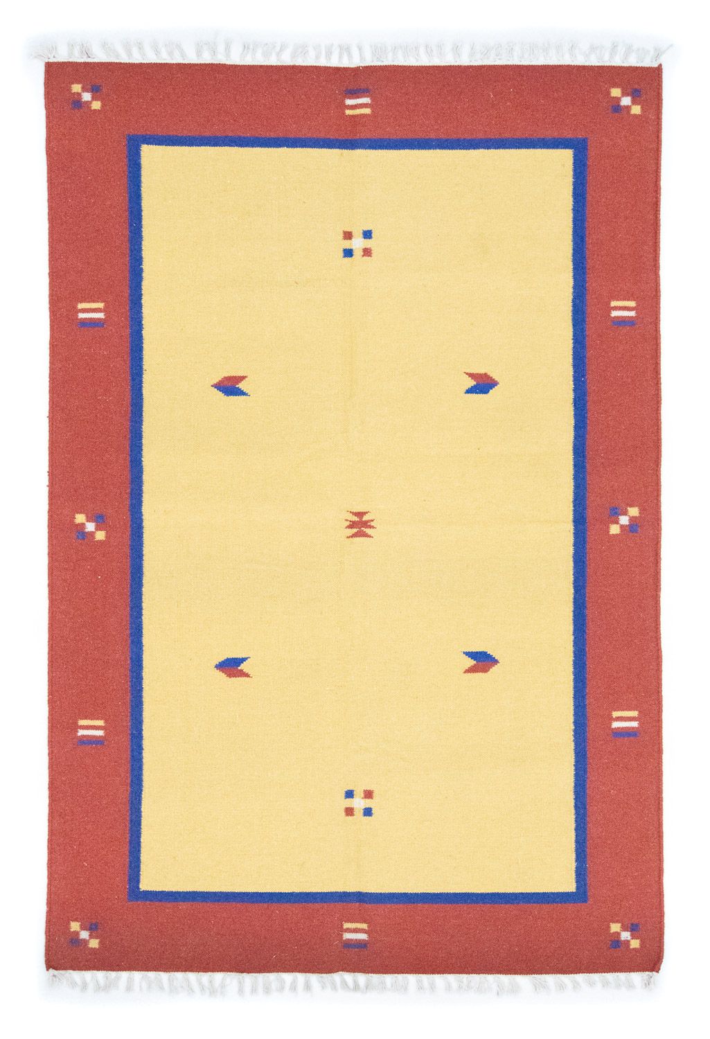 Kelim Rug - Trendy - 200 x 140 cm - yellow