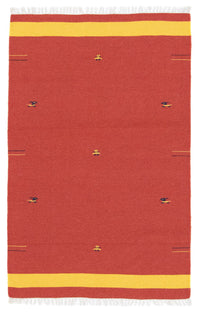 Kelim Rug - Trendy - 180 x 120 cm - red