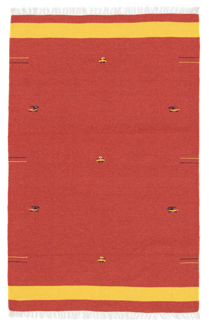 Kelim Rug - Trendy - 180 x 120 cm - red