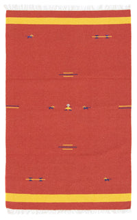 Kelim Rug - Trendy - 180 x 120 cm - red