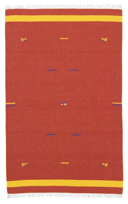 Kelim Rug - Trendy - 180 x 120 cm - red