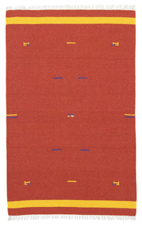 Kelim Rug - Trendy - 180 x 120 cm - red