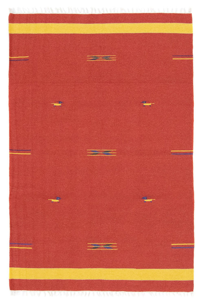 Kelim Rug - Trendy - 180 x 120 cm - red