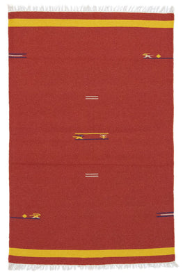 Kelim Rug - Trendy - 180 x 120 cm - red