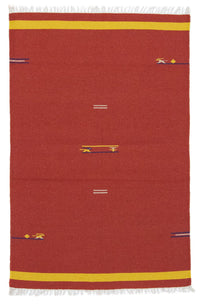 Kelim Rug - Trendy - 180 x 120 cm - red