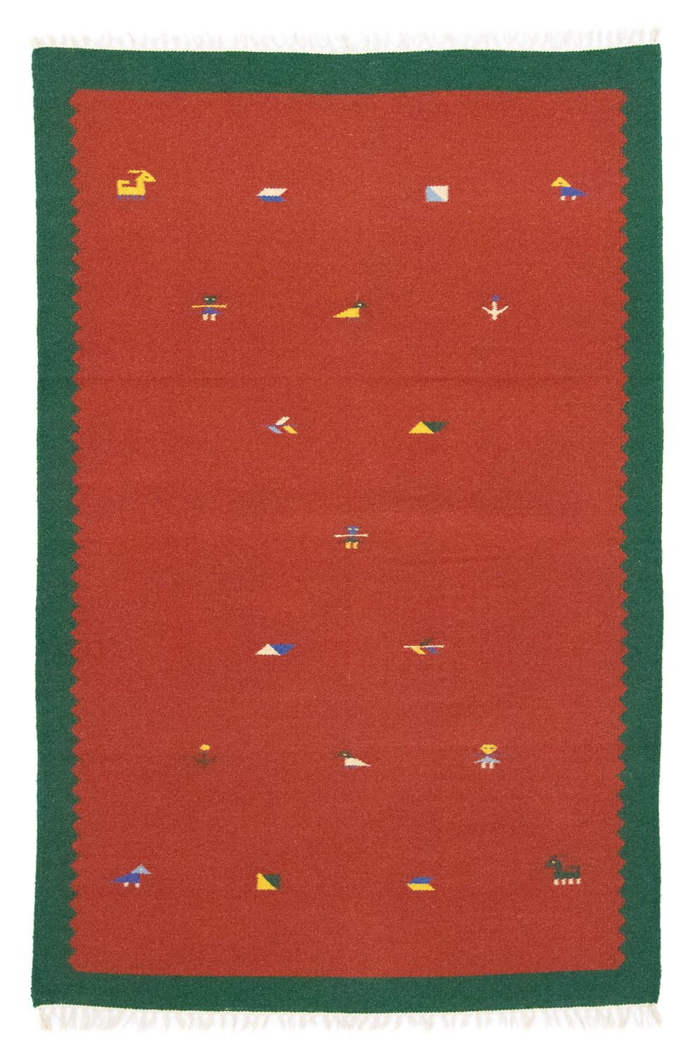 Kelim Rug - Trendy - 180 x 120 cm - red