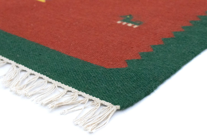 Kelim Rug - Trendy - 180 x 120 cm - red