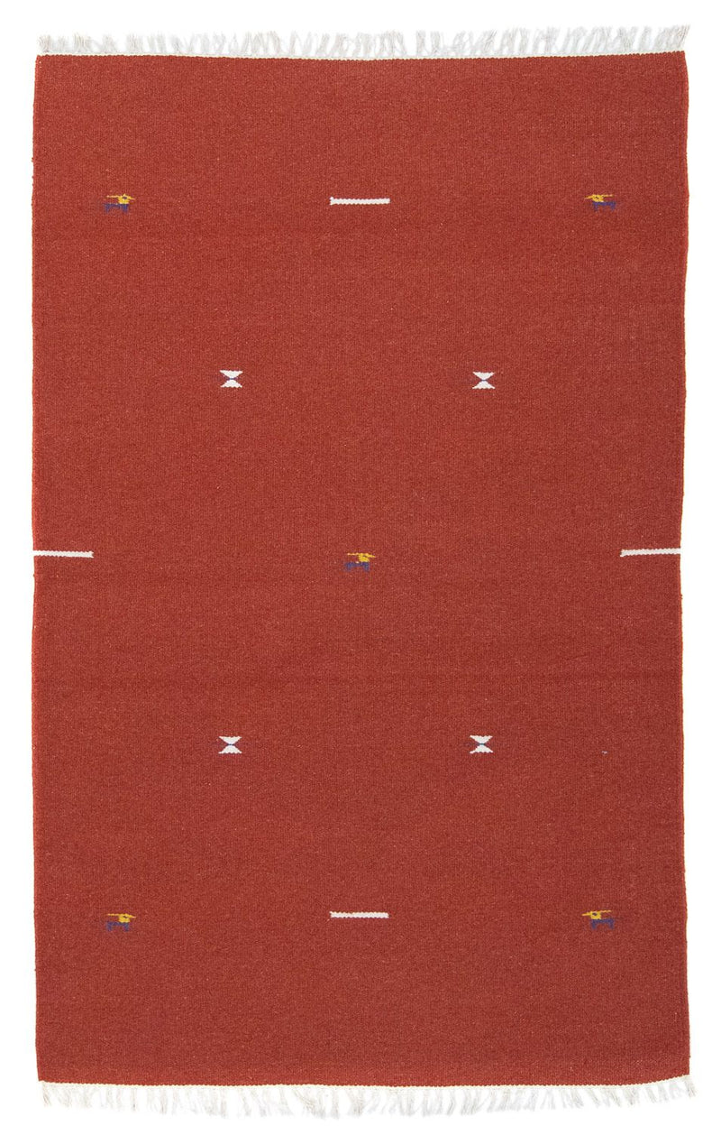 Kelim Rug - Trendy - 180 x 120 cm - red
