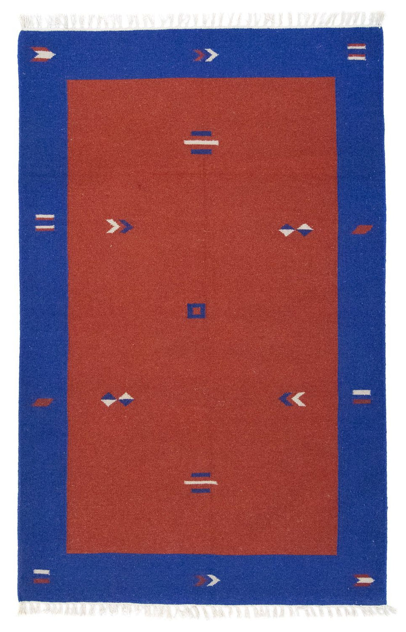 Kelim Rug - Trendy - 180 x 120 cm - red