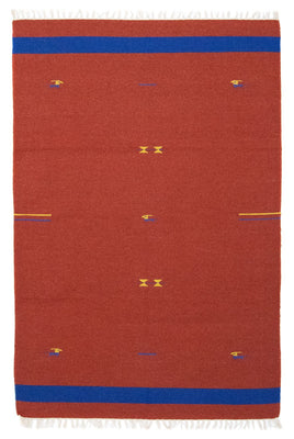 Kelim Rug - Trendy - 180 x 120 cm - red