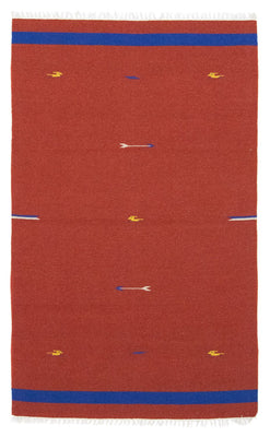 Kelim Rug - Trendy - 180 x 120 cm - red
