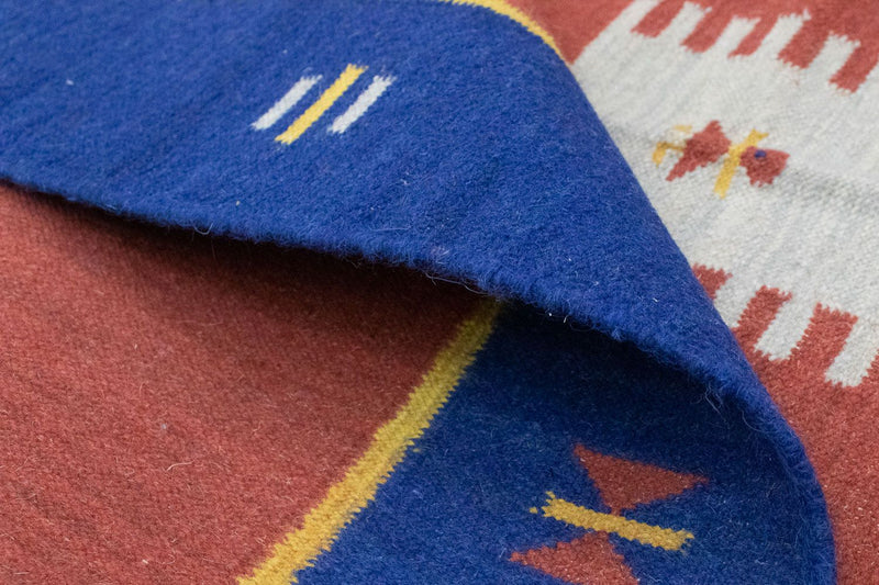 Kelim Rug - Trendy - 200 x 140 cm - red