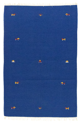 Kelim Rug - Trendy - 180 x 120 cm - blue