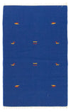 Modern Kilim Rug 120x180cm - Wool Rug - Rectangle / Blue / 120 x 180 cm Rectangle
