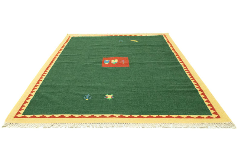 Kelim Rug - Trendy - 300 x 200 cm - dark green
