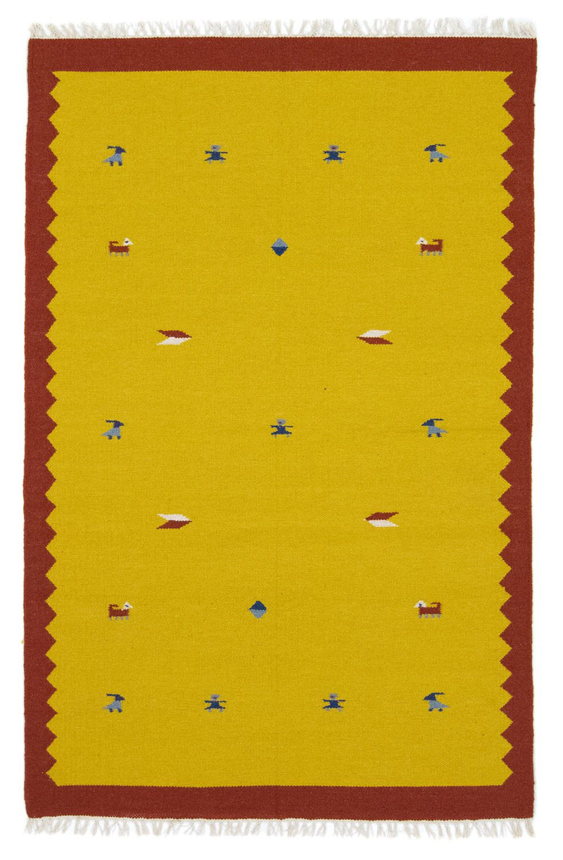 Kelim Rug - Trendy - 180 x 120 cm - yellow