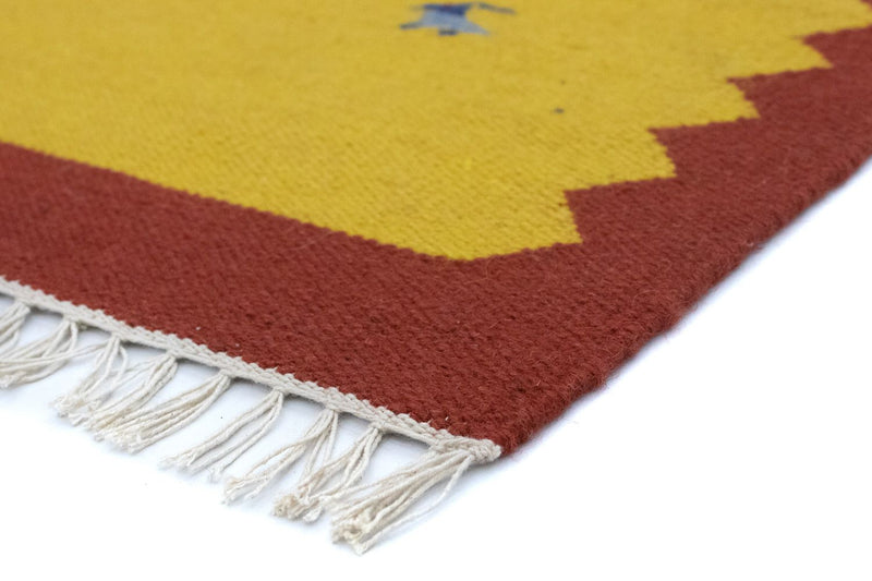 Kelim Rug - Trendy - 180 x 120 cm - yellow