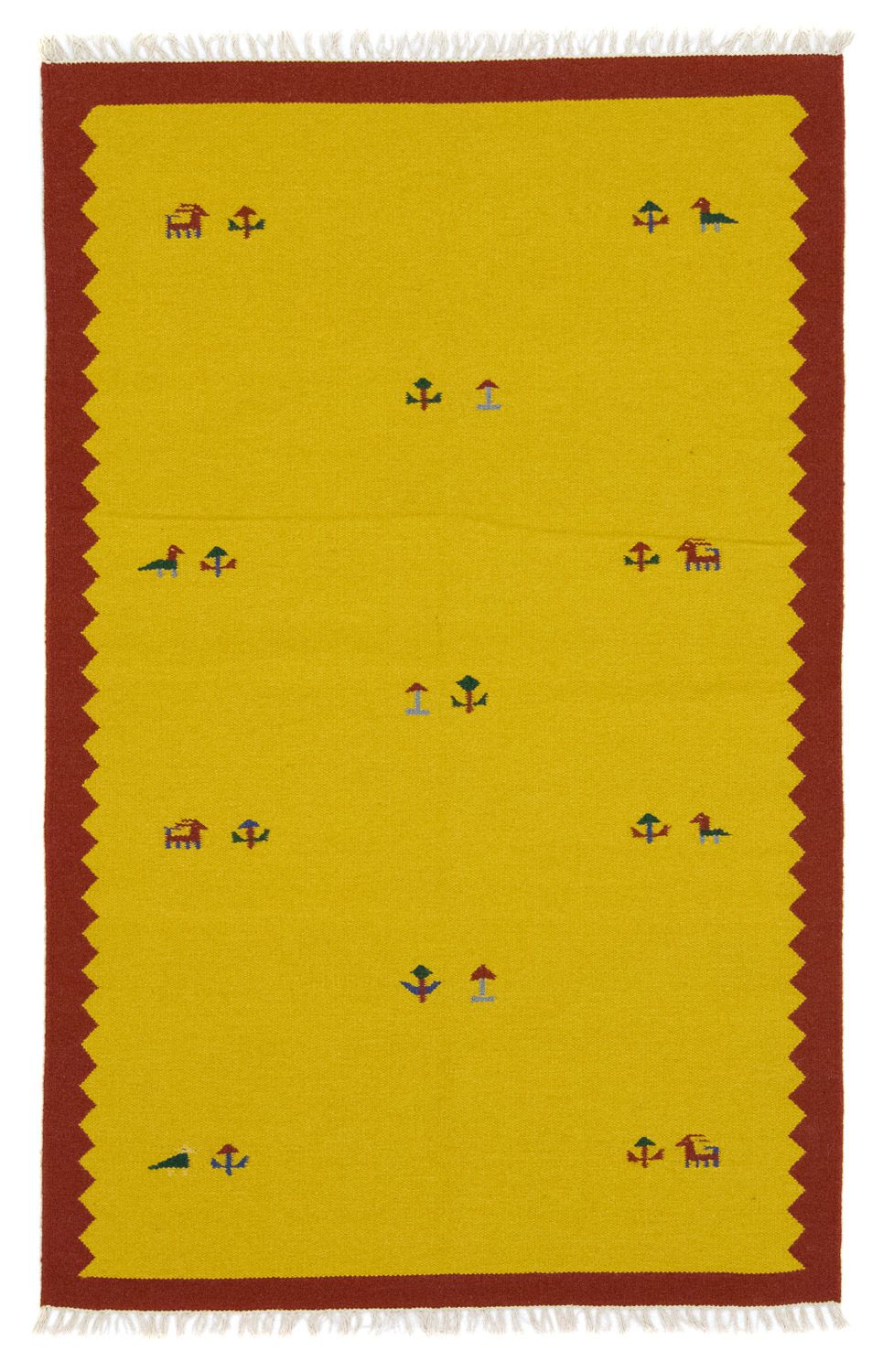 Kelim Rug - Trendy - 180 x 120 cm - yellow