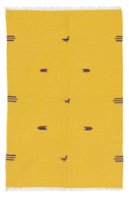 Kelim Rug - Trendy - 200 x 140 cm - yellow