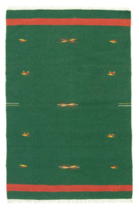 Kelim Rug - Trendy - 180 x 120 cm - dark green