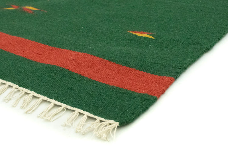 Kelim Rug - Trendy - 180 x 120 cm - dark green