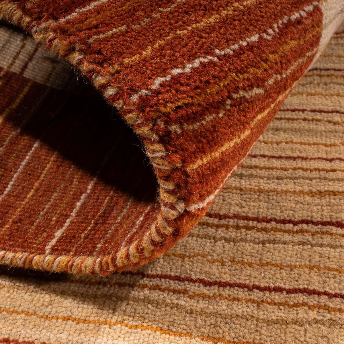 Gabbeh Rug - Loribaft Softy - 132 x 72 cm - beige