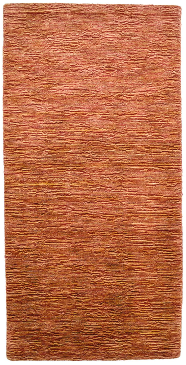 Wool Rug - 136 x 72 cm - brown