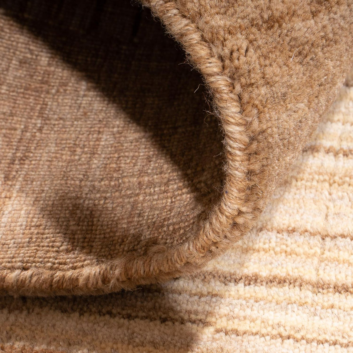 Gabbeh Rug - Loribaft Softy - 117 x 91 cm - light brown