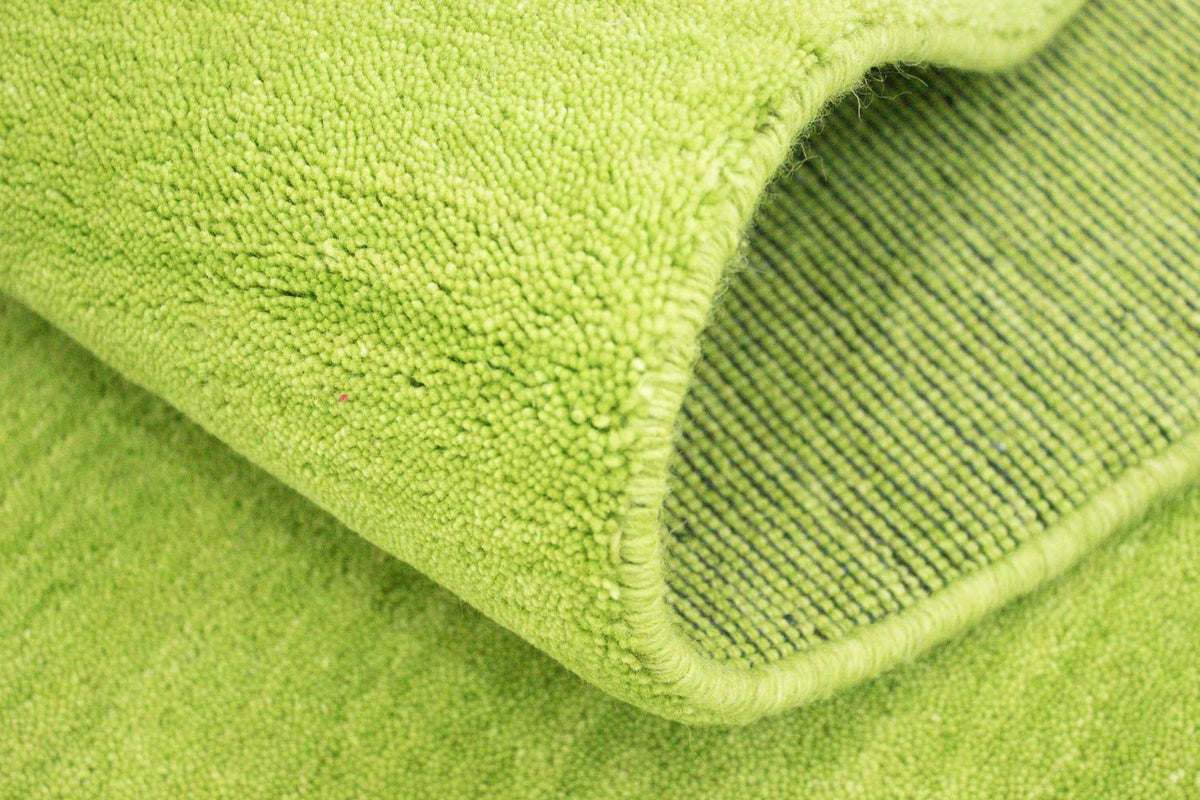 Runner Gabbeh Rug - Indus - 400 x 80 cm - lime green