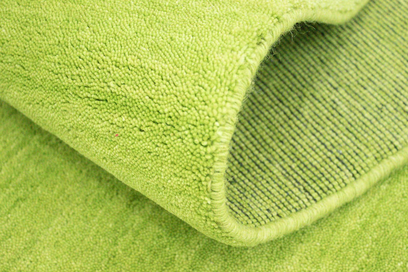 Runner Gabbeh Rug - Indus - 400 x 80 cm - lime green