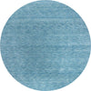 Gabbeh Loom Rug Uni - Wool Rug - Round / Light Blue / 150 x 150 cm Round