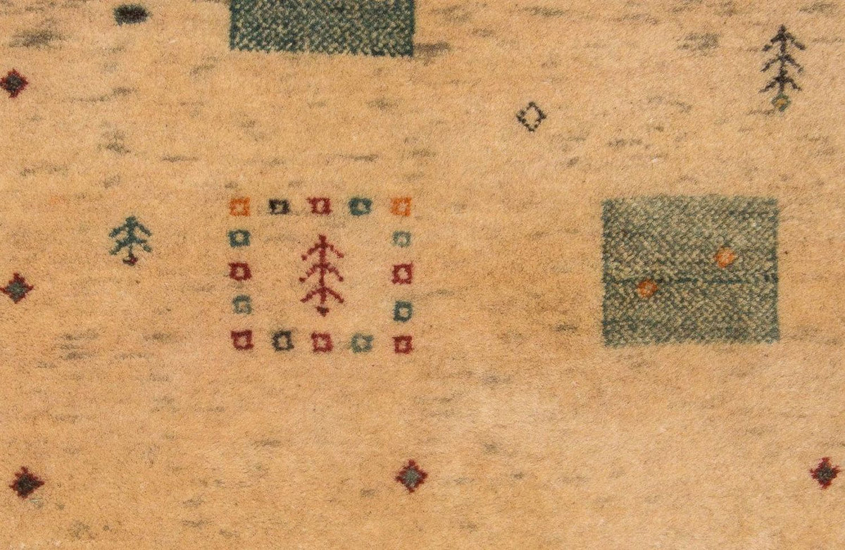 Gabbeh Rug - Loribaft Perser - 200 x 146 cm - beige