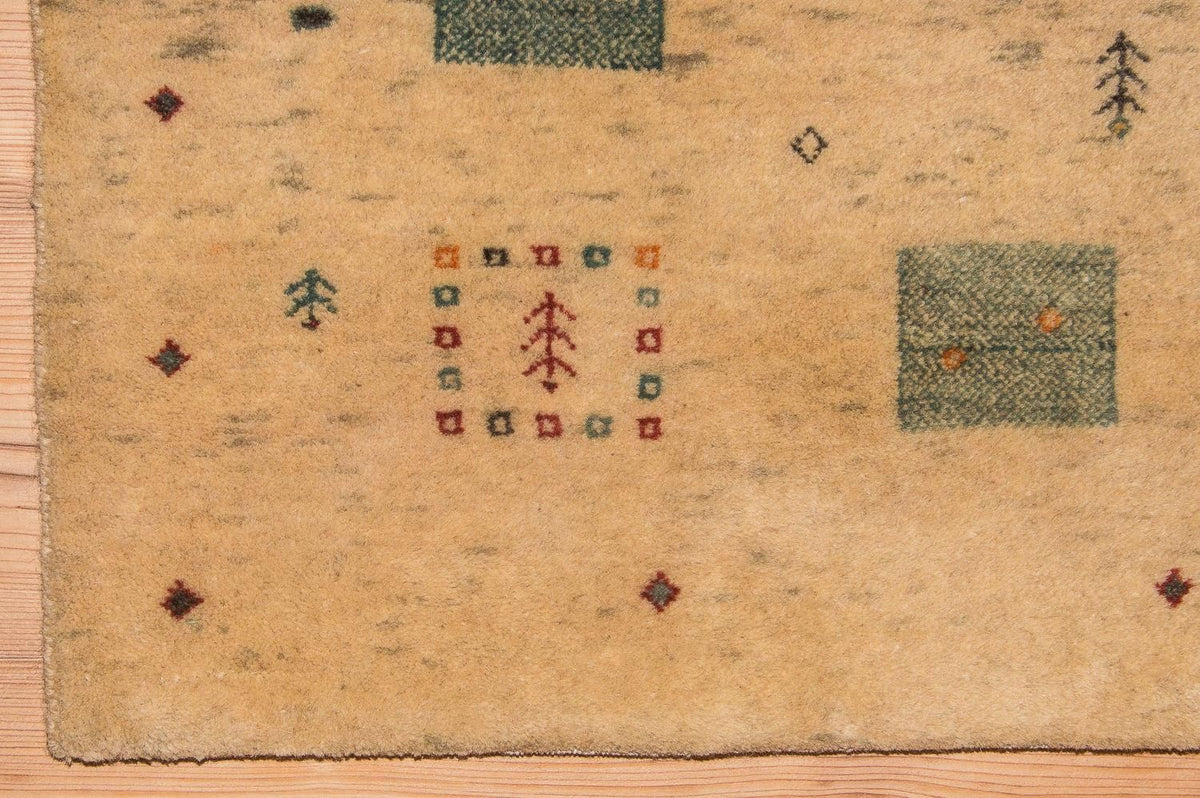 Gabbeh Rug - Loribaft Perser - 200 x 146 cm - beige