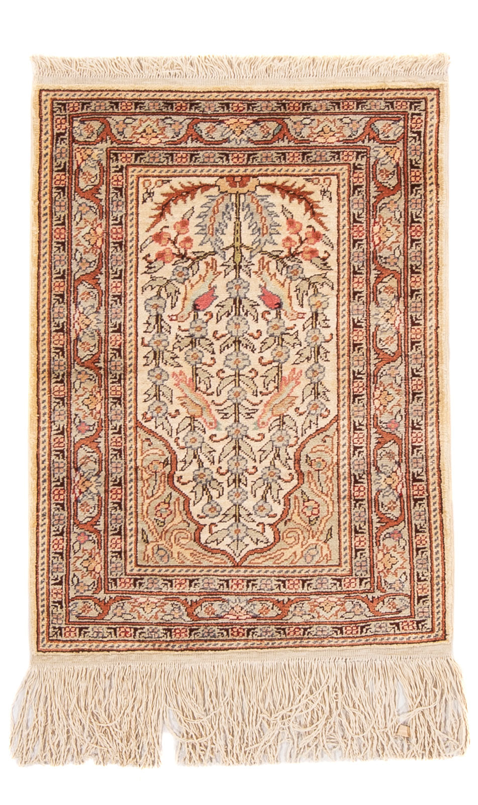 Oriental Rug - Hereke - 58 x 39 cm - beige