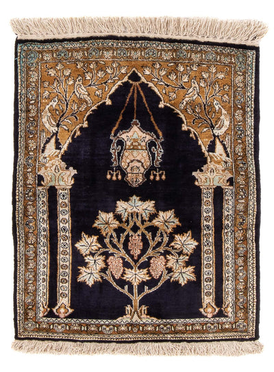 Qom Silk Rug 57x72cm - Persian Rugs