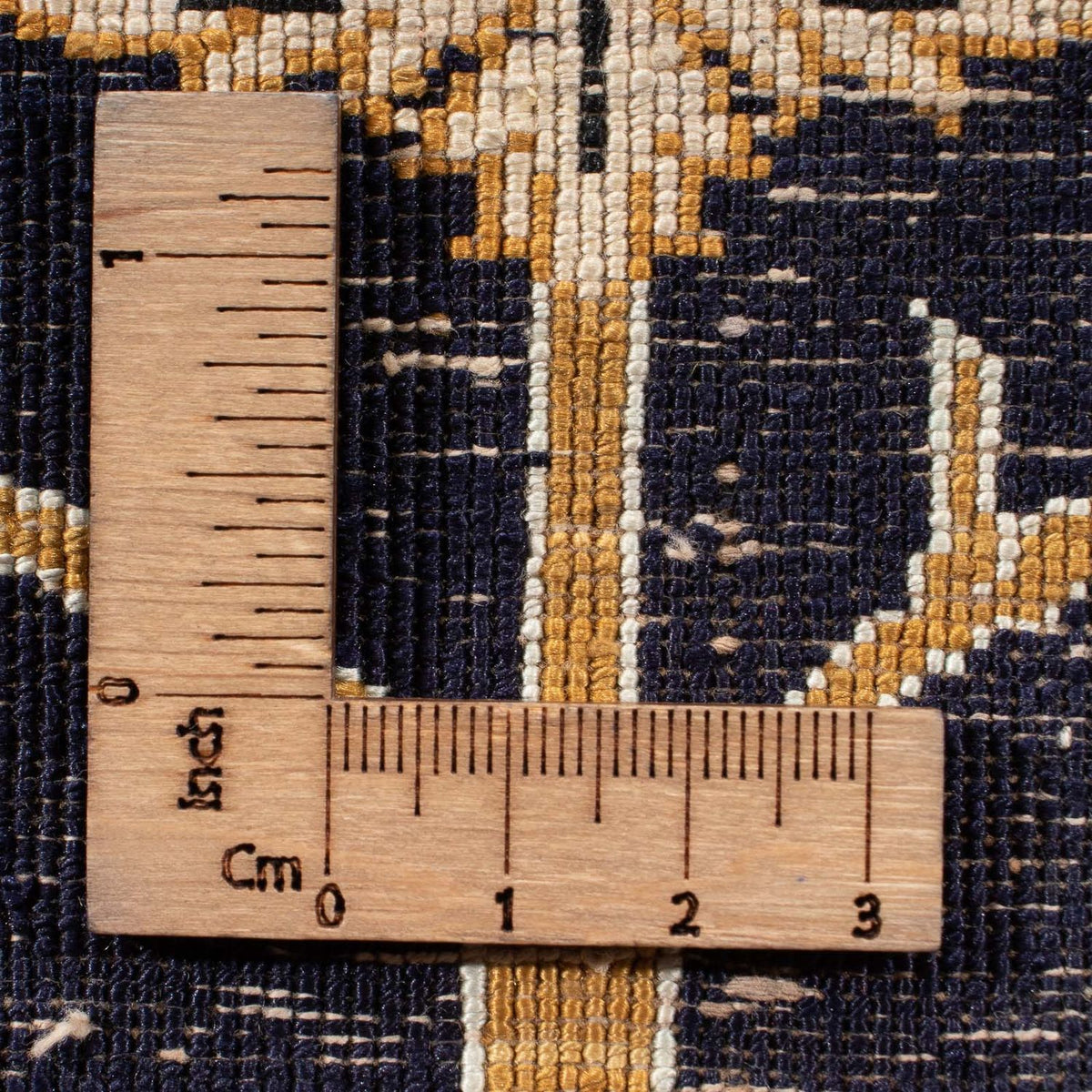 Silk Rug - Ghom Silk - Premium - 72 x 57 cm - dark blue