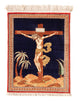 Qom Silk Rug 56x71cm - Persian Rugs - dark blue
