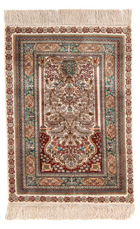 Oriental Rug - Hereke - 91 x 62 cm - multicolored
