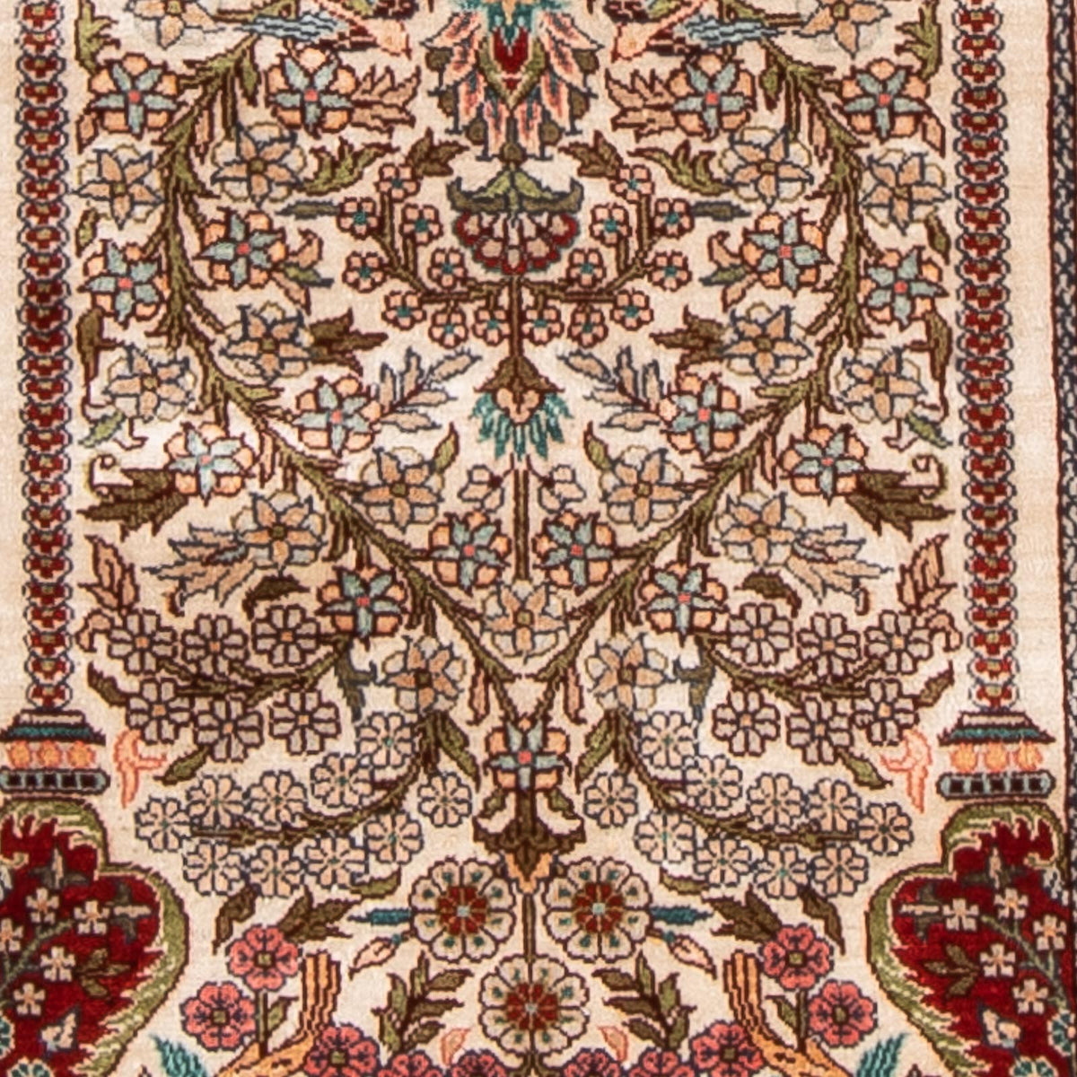 Oriental Rug - Hereke - 91 x 62 cm - multicolored