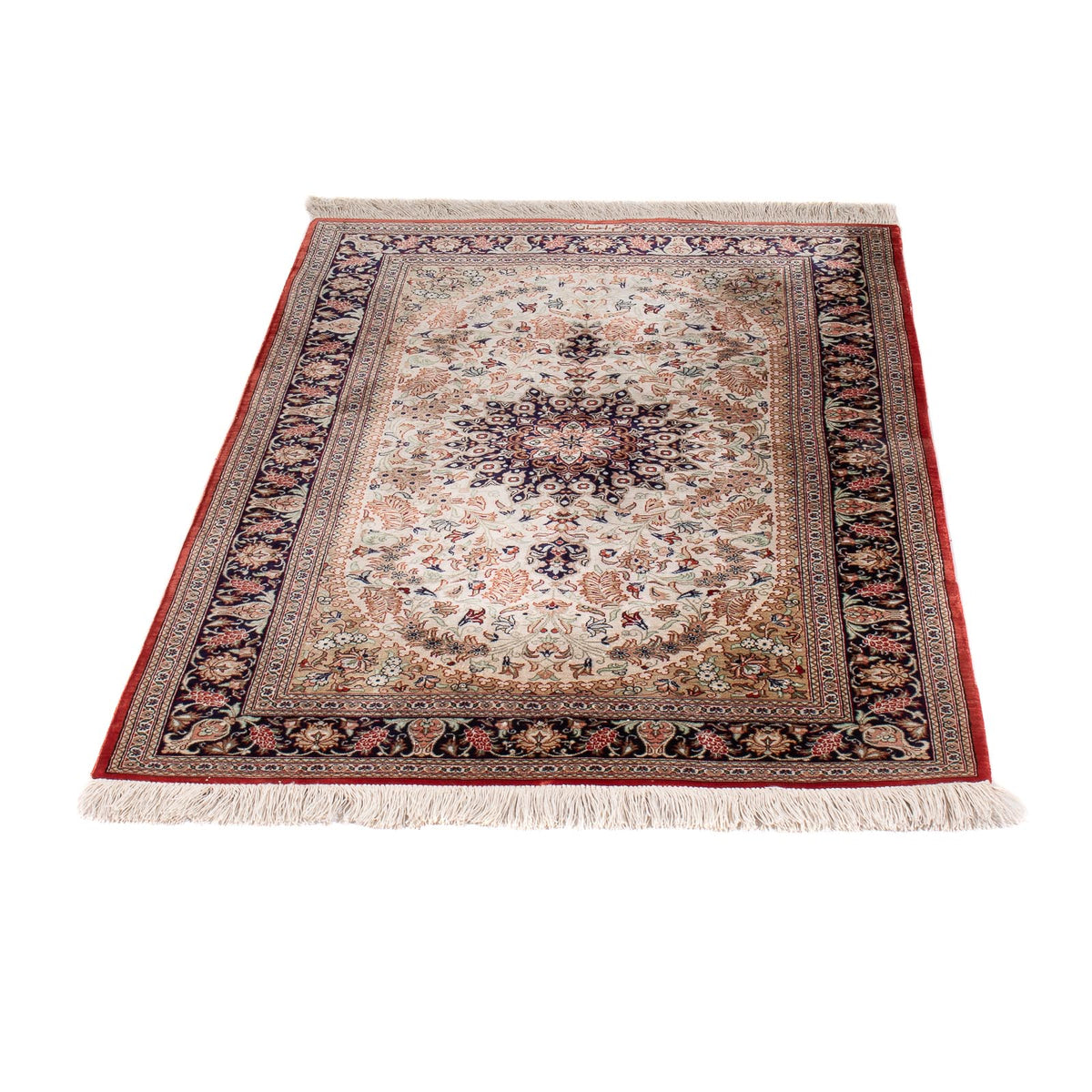 Silk Rug - Ghom Silk - Premium - 119 x 77 cm - beige
