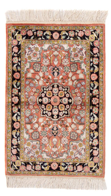Silk Rug - Chinese Silk - 93 x 62 cm - red
