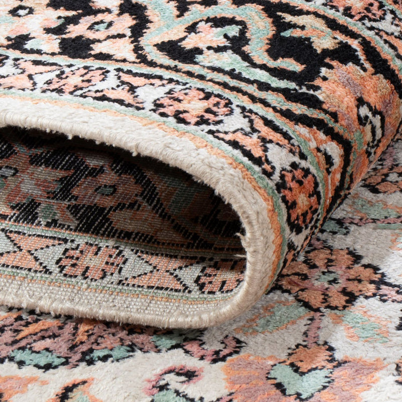 Runner Silk Rug - Kashmir Silk - 280 x 96 cm - rose